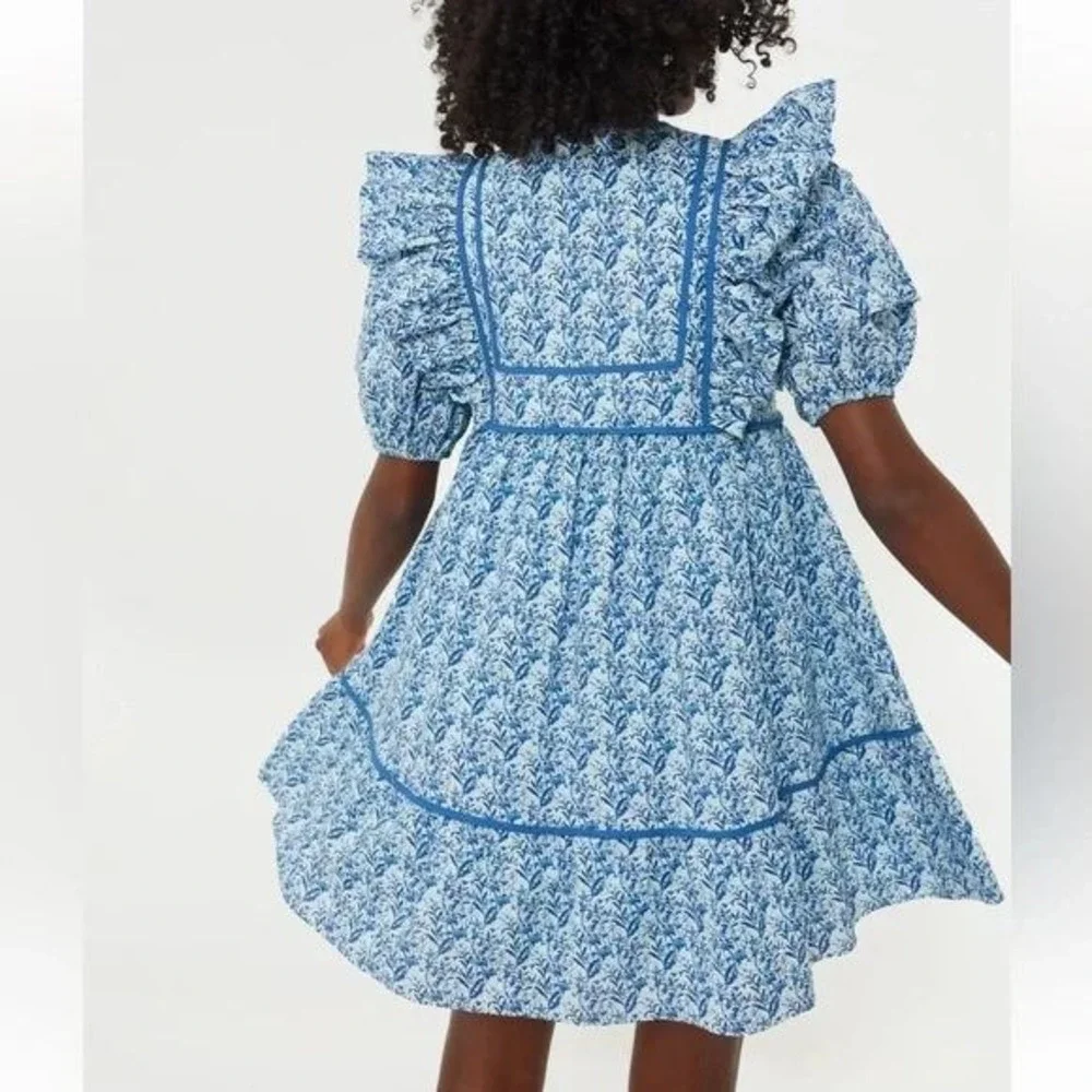 Hyacinth House Rosaleigh mini dress size M floral puff sleeve garden party - Picture 3 of 9